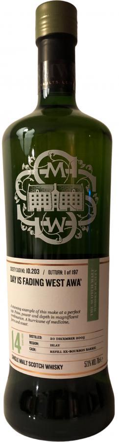 Bunnahabhain 2005 SMWS 10.203 Day is fading west awa’