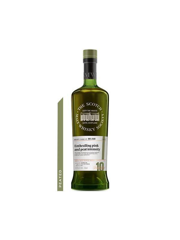 Bunnahabhain 2006 SMWS 10.118 Enthralling pink and peat intensity