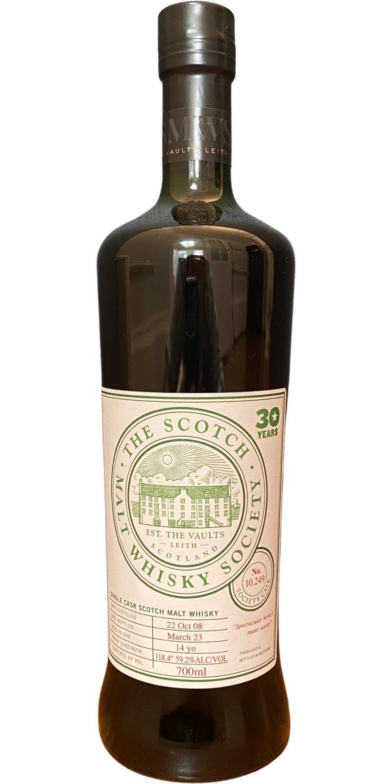 Bunnahabhain 2008 SMWS 10.249 Spectacular horse's mane waves