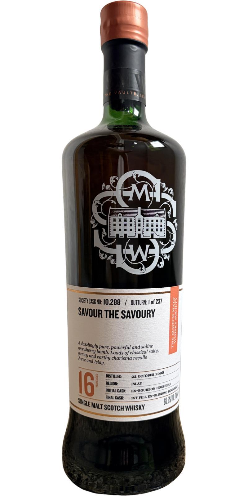 Bunnahabhain 2008 SMWS 10.288 Savour the savoury