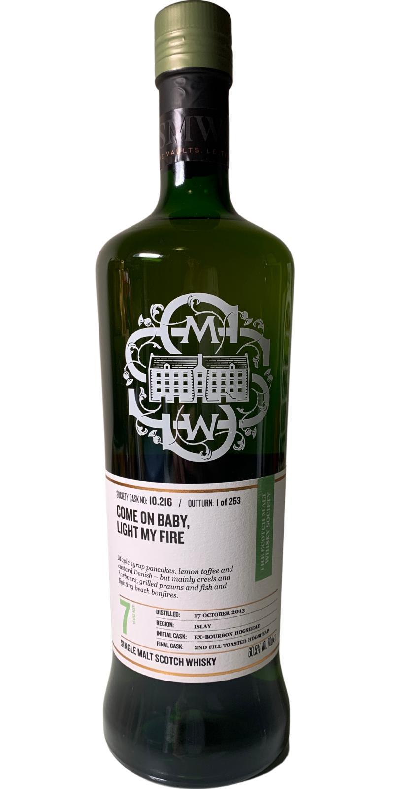Bunnahabhain 2013 SMWS 10.216 Come on baby, light my fire