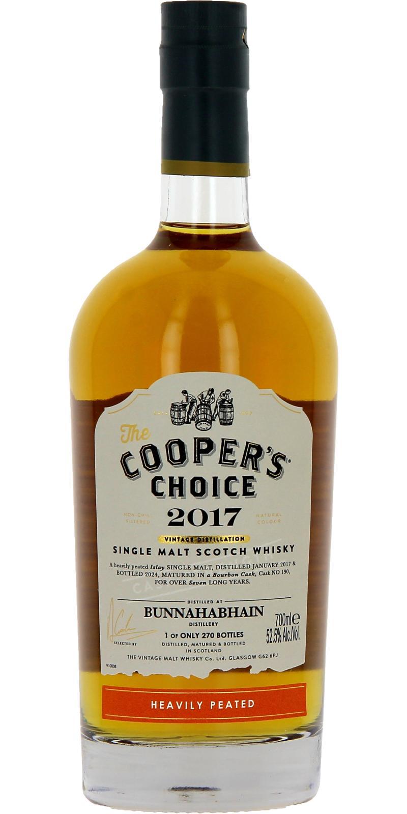Bunnahabhain 2017 VM The Cooper's Choice