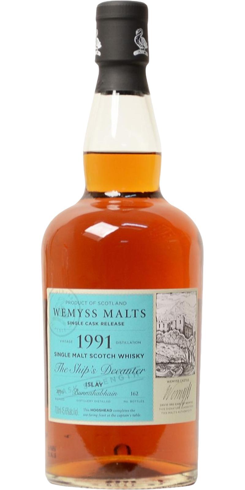 Bunnahabhain 1991 Wy The Ship's Decanter