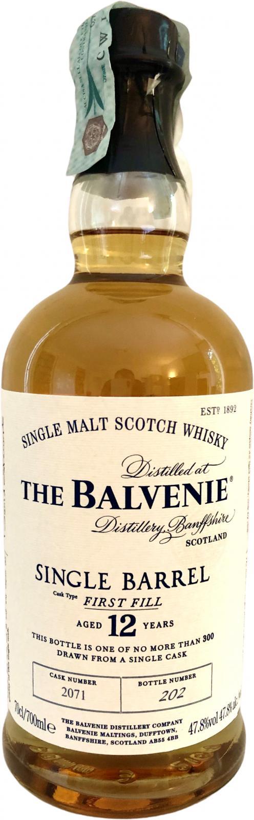 Balvenie 12-year-old Single Barrel