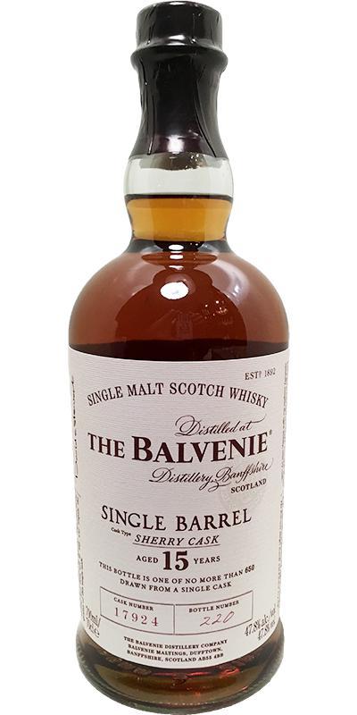 Balvenie 15-year-old Single Barrel - Sherry Cask