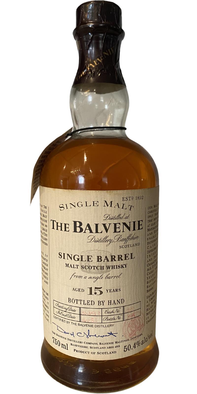 Balvenie 15-year-old Single Barrel