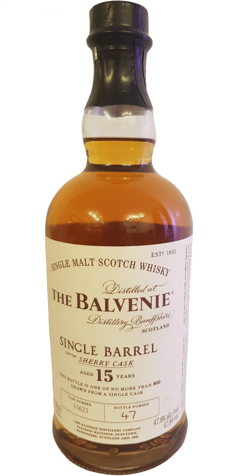 Balvenie 15-year-old Single Barrel - Sherry Cask