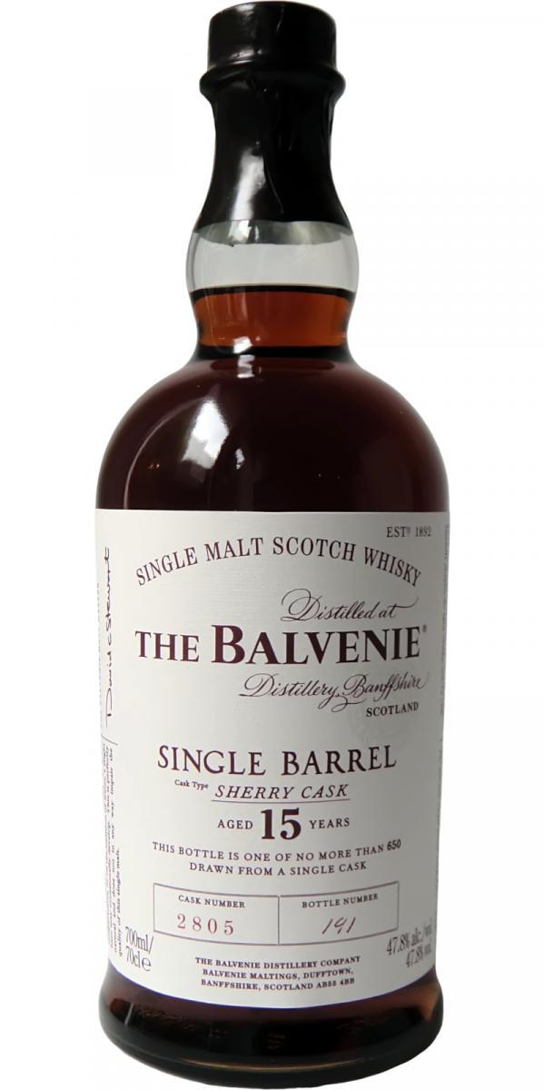Balvenie 15-year-old Single Barrel - Sherry Cask