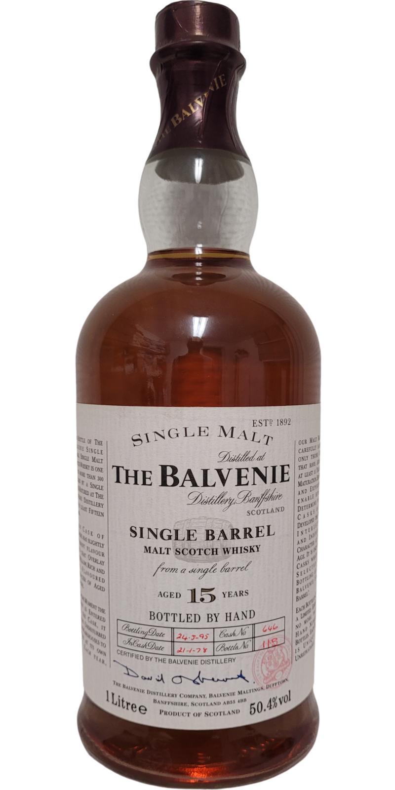 Balvenie 15-year-old Single Barrel