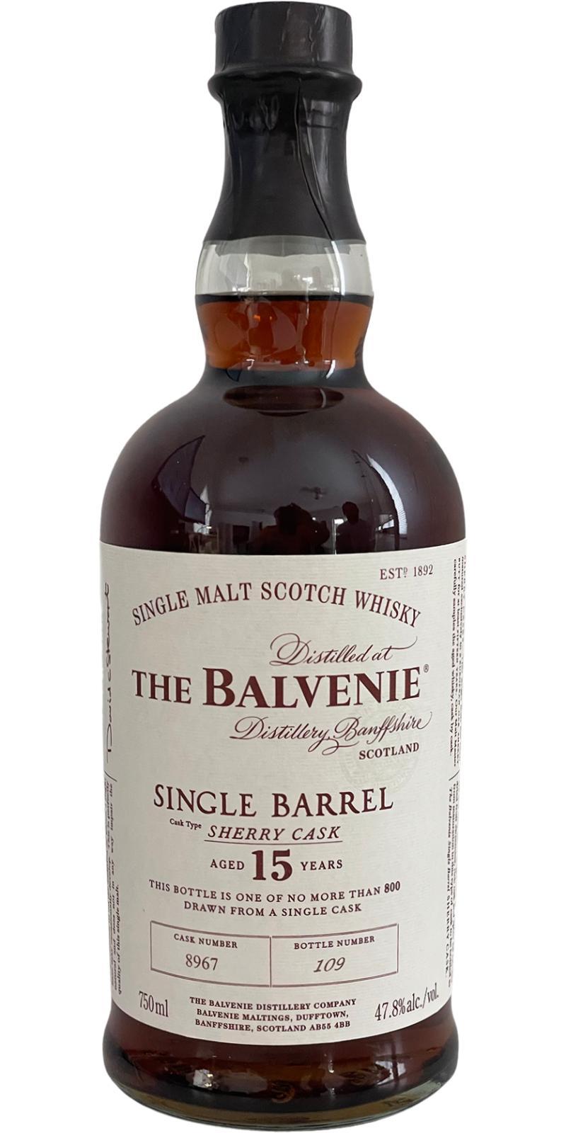 Balvenie 15-year-old Single Barrel - Sherry Cask