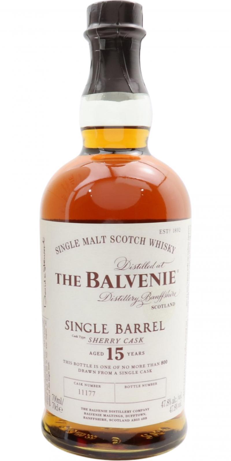 Balvenie 15-year-old Single Barrel - Sherry Cask
