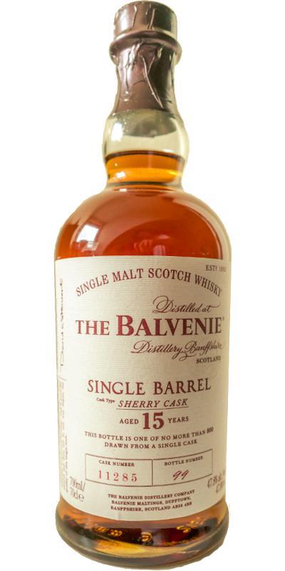 Balvenie 15-year-old Single Barrel - Sherry Cask