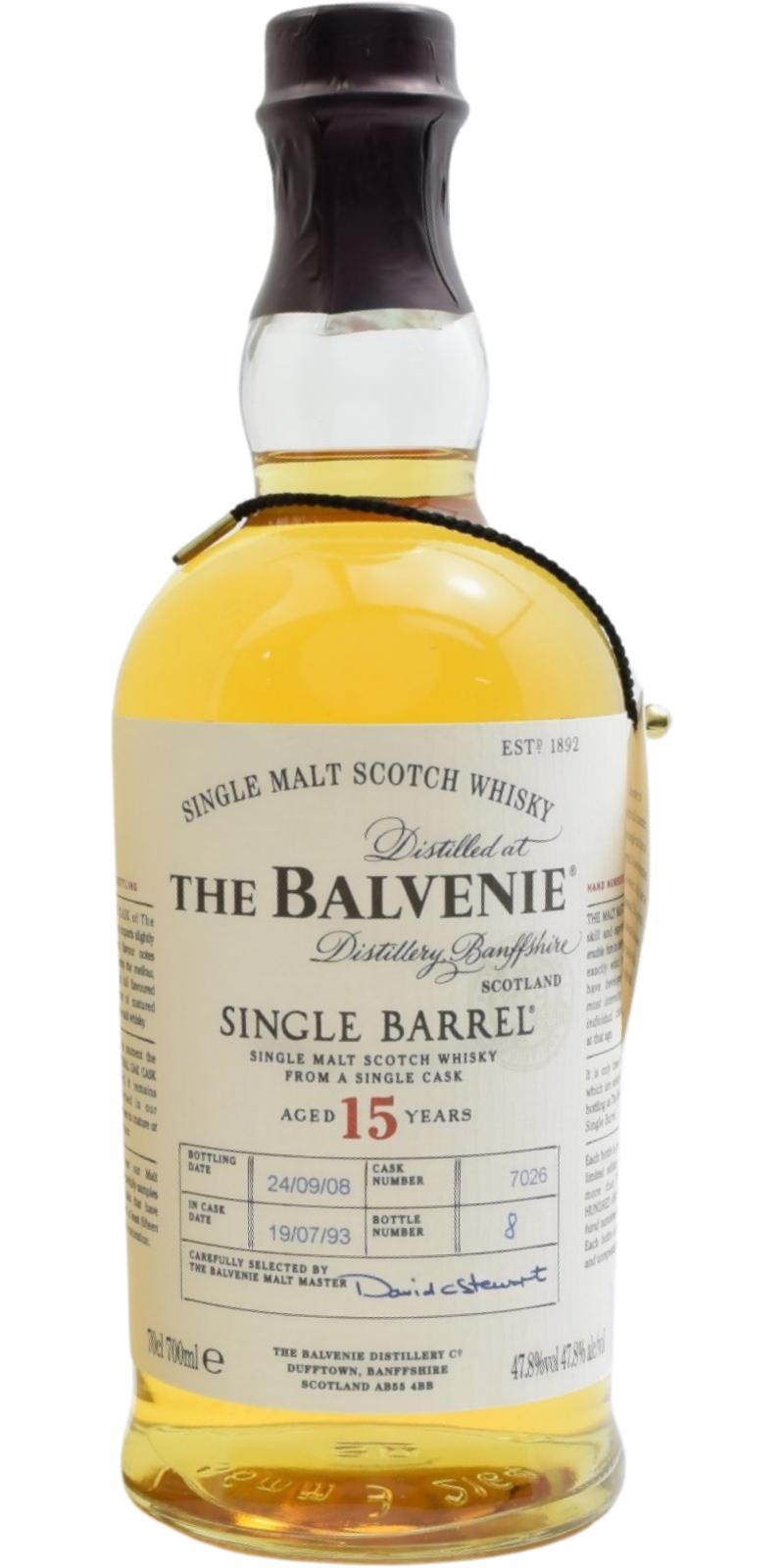 Balvenie 15-year-old Single Barrel