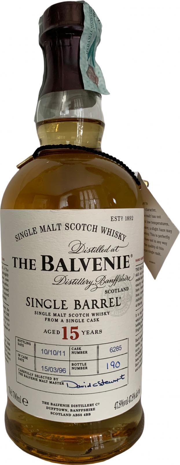 Balvenie 15-year-old Single Barrel