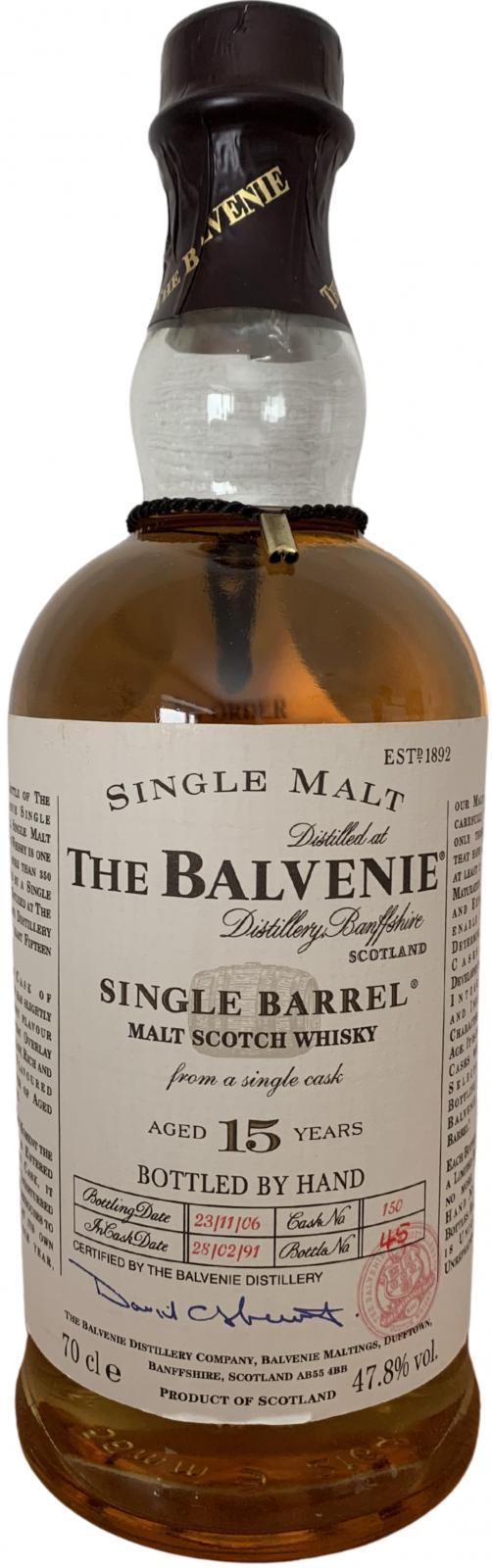 Balvenie 15-year-old Single Barrel