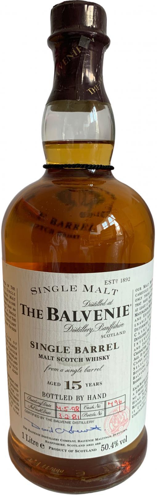 Balvenie 15-year-old Single Barrel