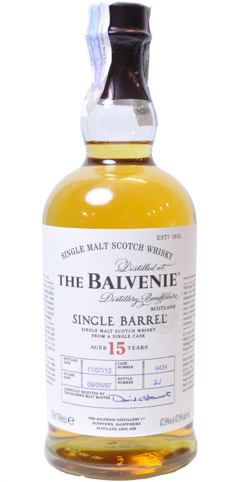 Balvenie 15-year-old Single Barrel