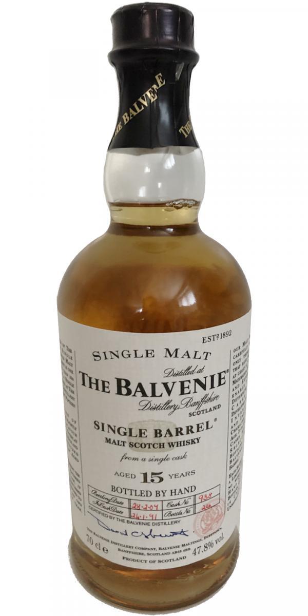 Balvenie 15-year-old Single Barrel