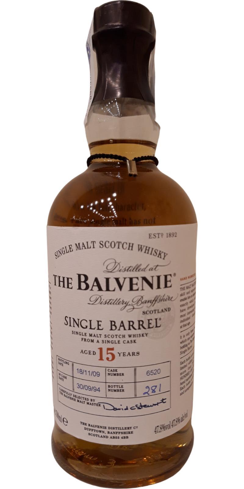 Balvenie 15-year-old Single Barrel