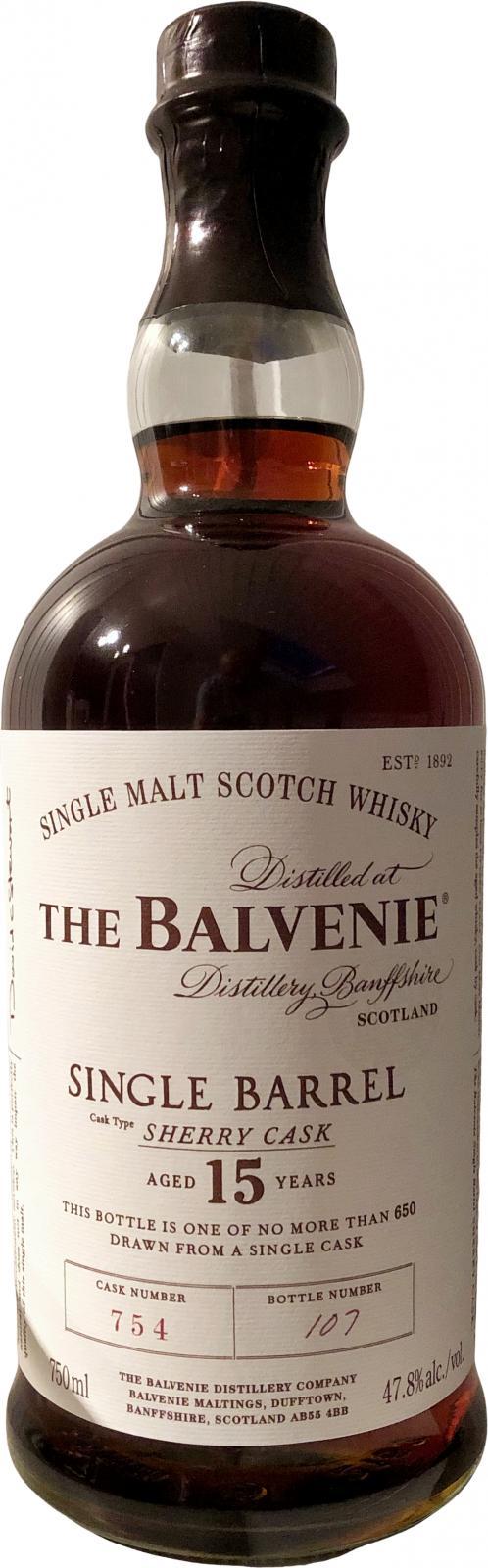 Balvenie 15-year-old Single Barrel - Sherry Cask