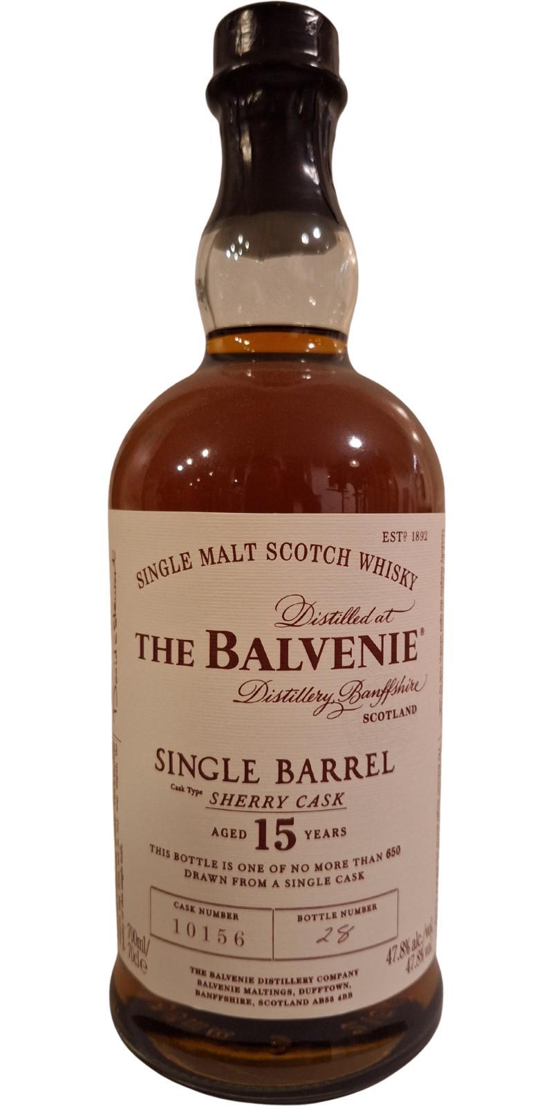 Balvenie 15-year-old Single Barrel - Sherry Cask