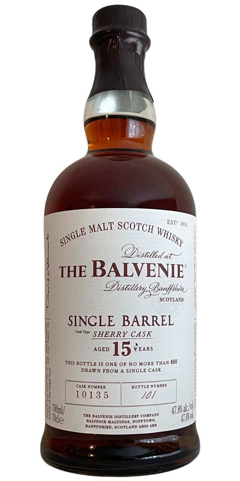 Balvenie 15-year-old Single Barrel - Sherry Cask