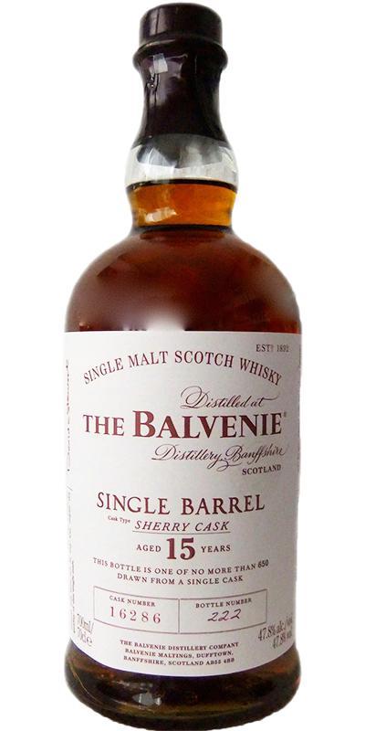 Balvenie 15-year-old Single Barrel - Sherry Cask