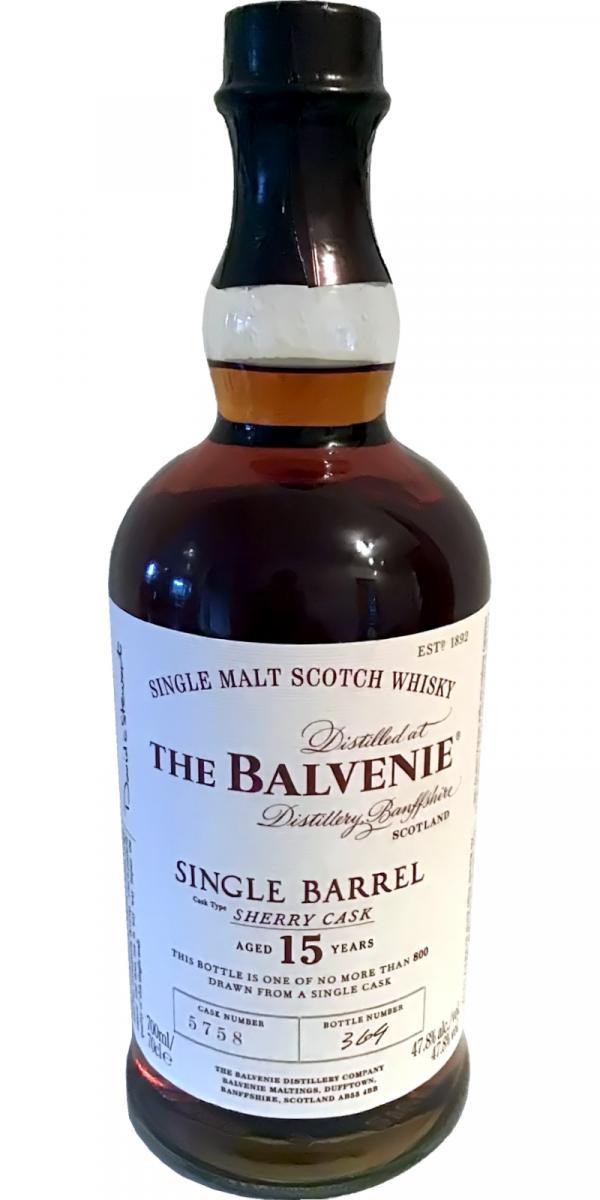 Balvenie 15-year-old Single Barrel - Sherry Cask