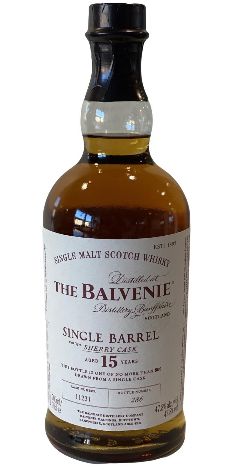 Balvenie 15-year-old Single Barrel - Sherry Cask