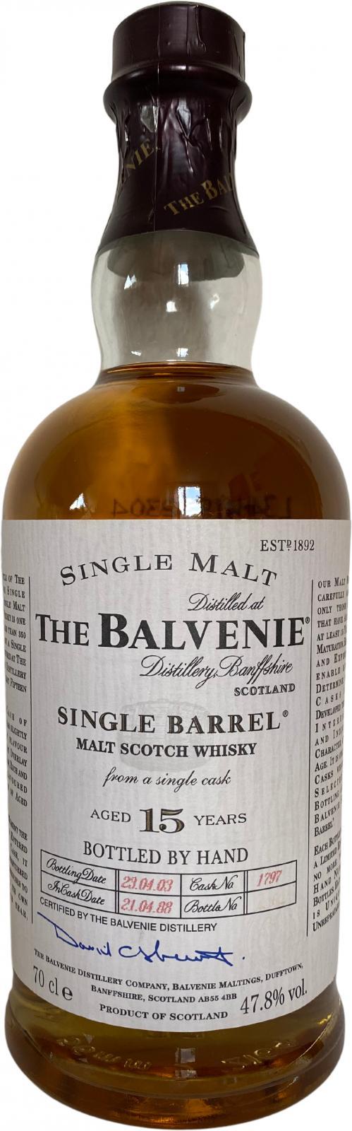 Balvenie 15-year-old Single Barrel