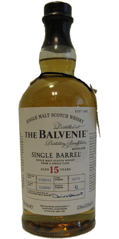 Balvenie 15-year-old Single Barrel