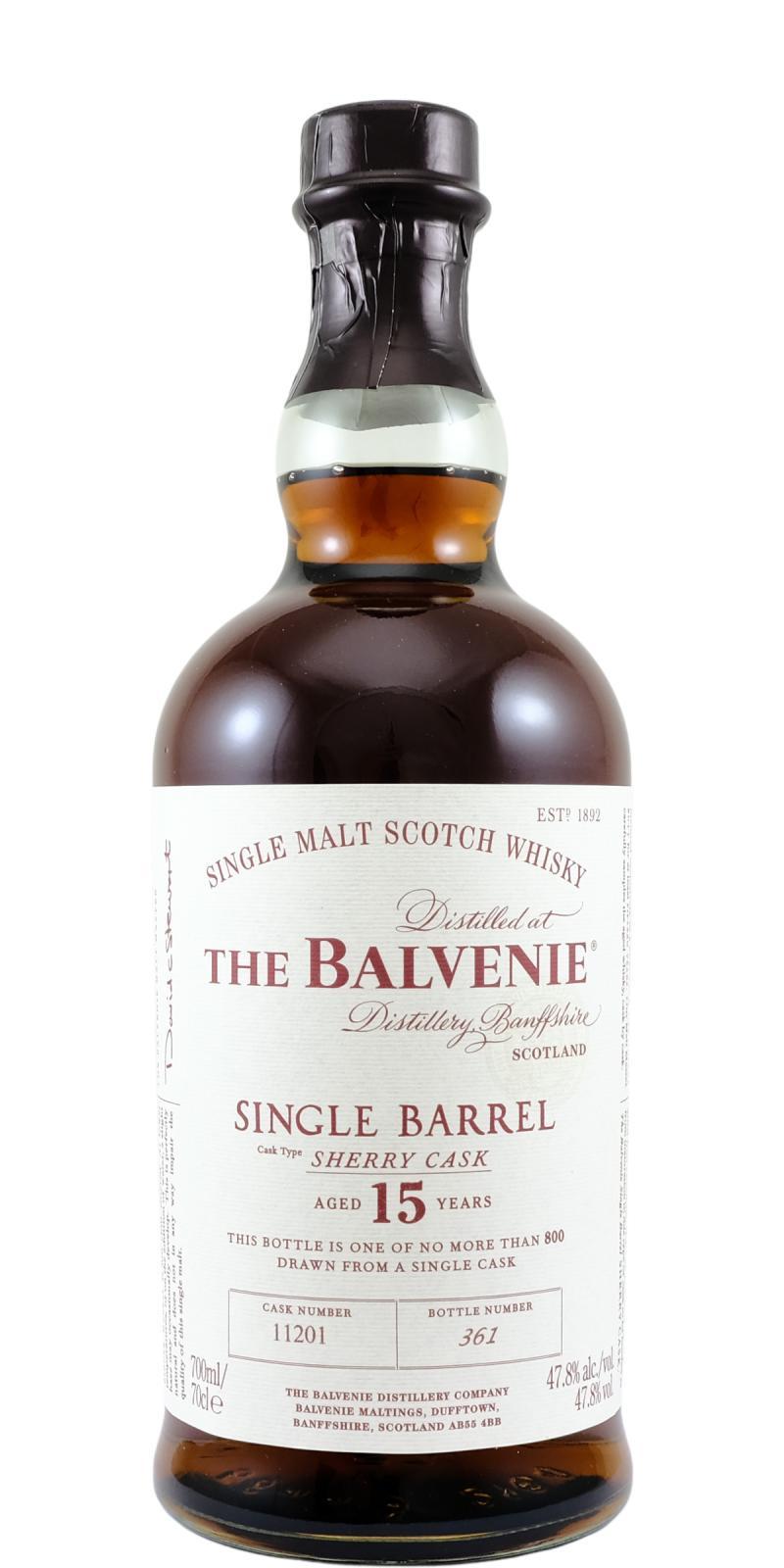 Balvenie 15-year-old Single Barrel - Sherry Cask