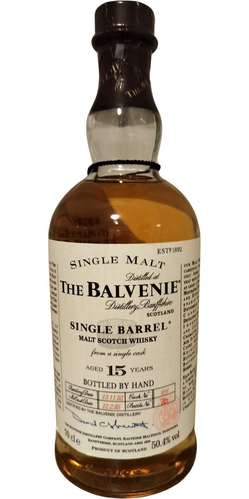 Balvenie 15-year-old Single Barrel
