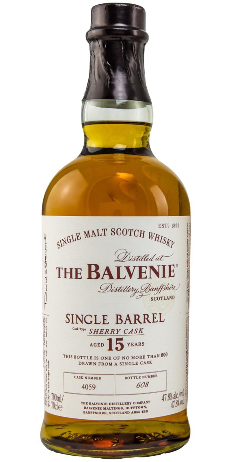 Balvenie 15-year-old Single Barrel - Sherry Cask