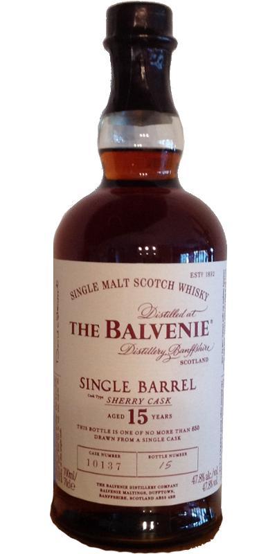 Balvenie 15-year-old Single Barrel - Sherry Cask