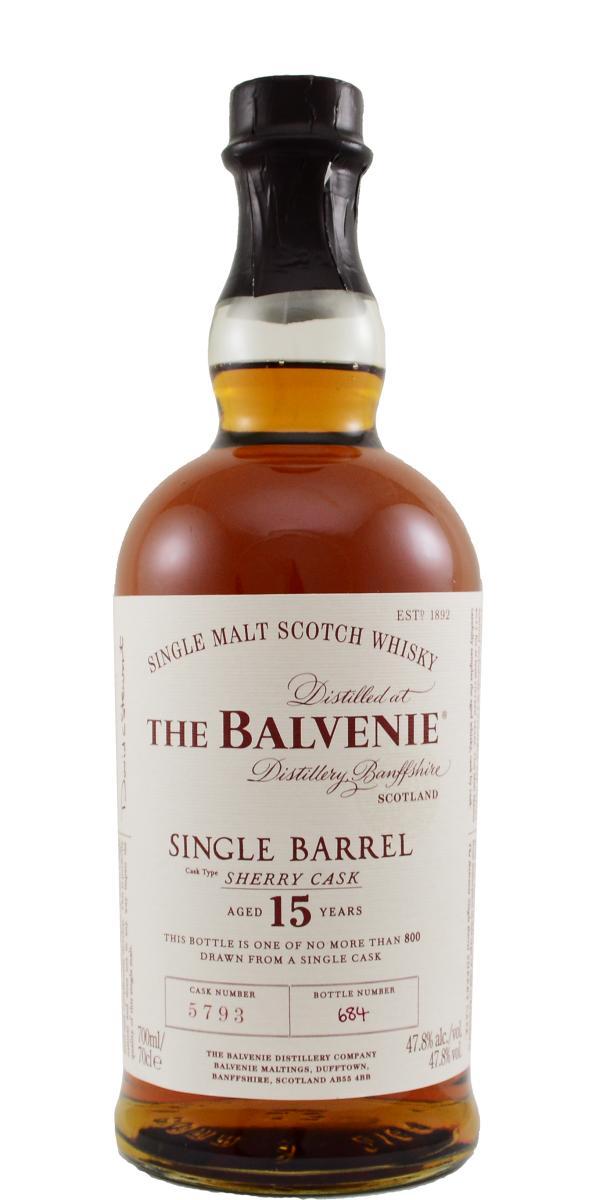 Balvenie 15-year-old Single Barrel - Sherry Cask