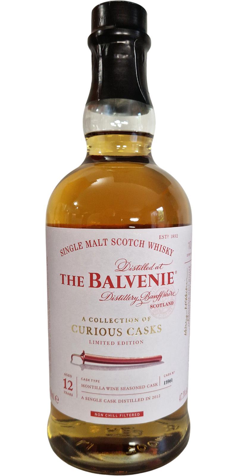 Balvenie 2012 A Collection of Curious Casks