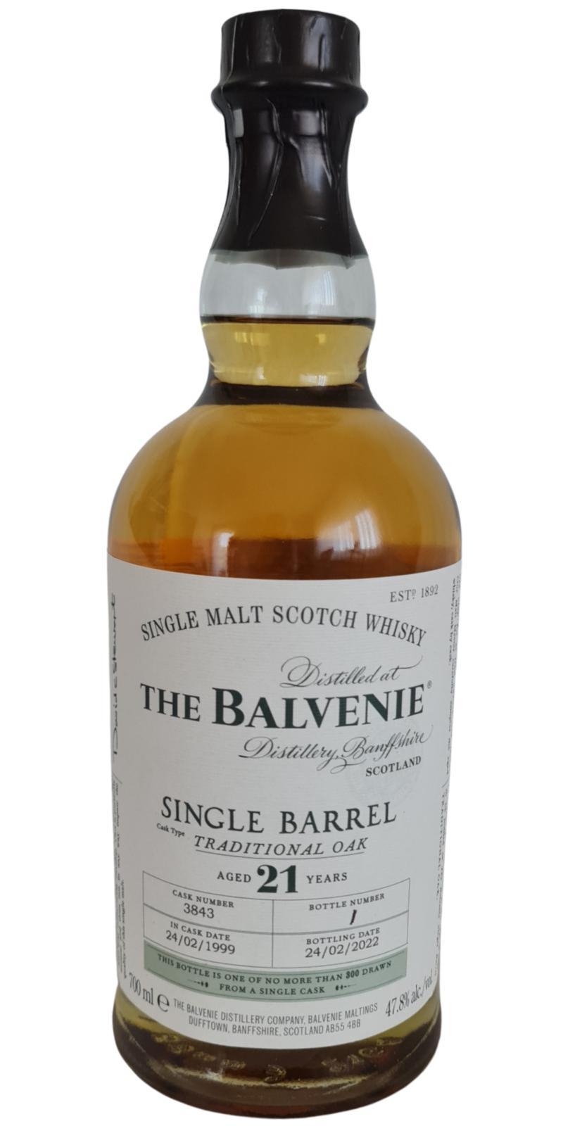 Balvenie 21-year-old Single Barrel - Traditional Oak