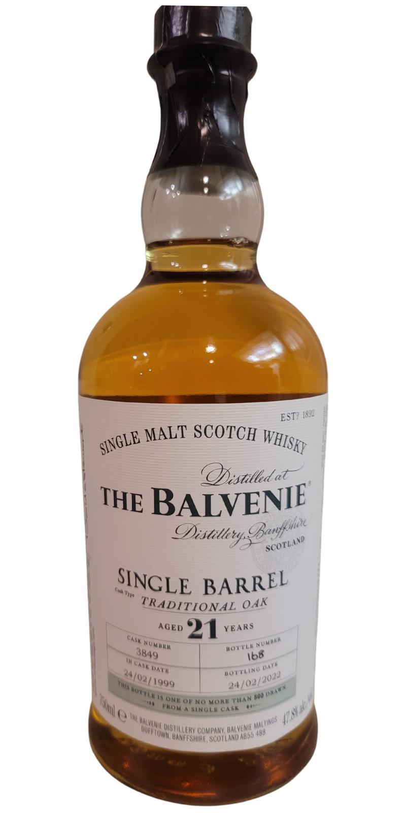 Balvenie 21-year-old Single Barrel
