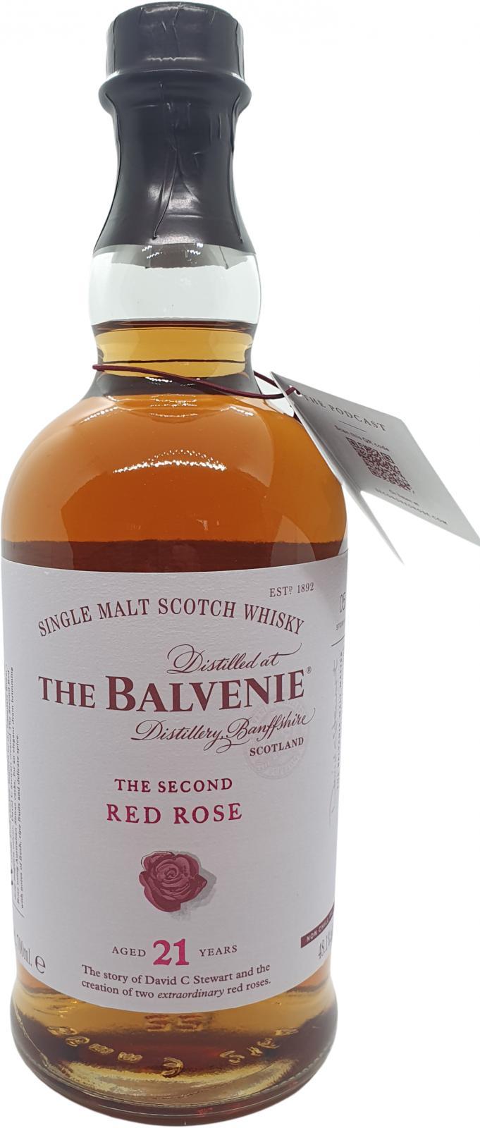 Balvenie 21-year-old The Second Red Rose