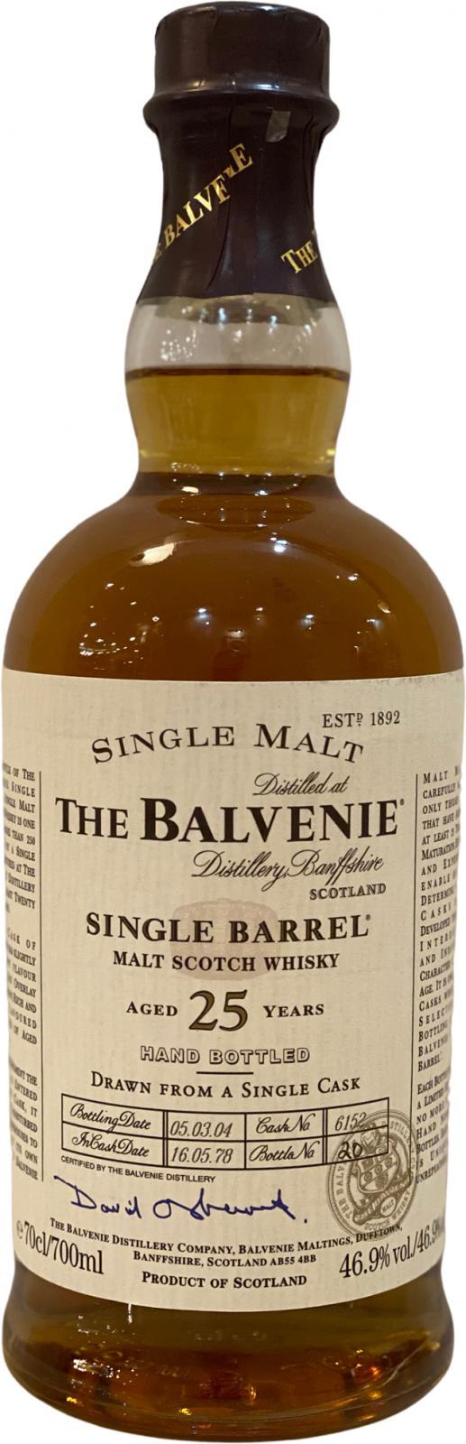 Balvenie 25-year-old Single Barrel