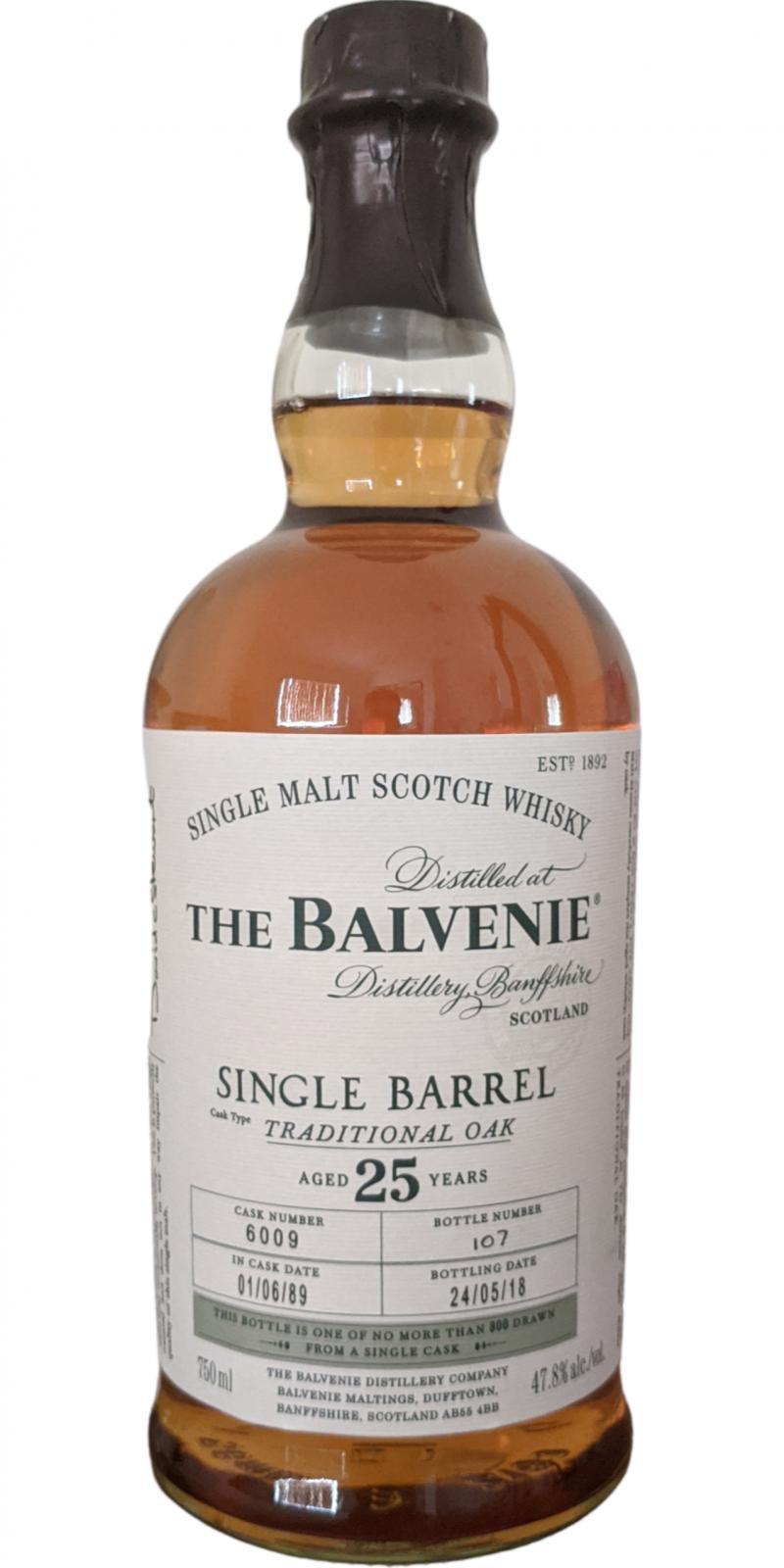 Balvenie 25-year-old Single Barrel - Traditional Oak