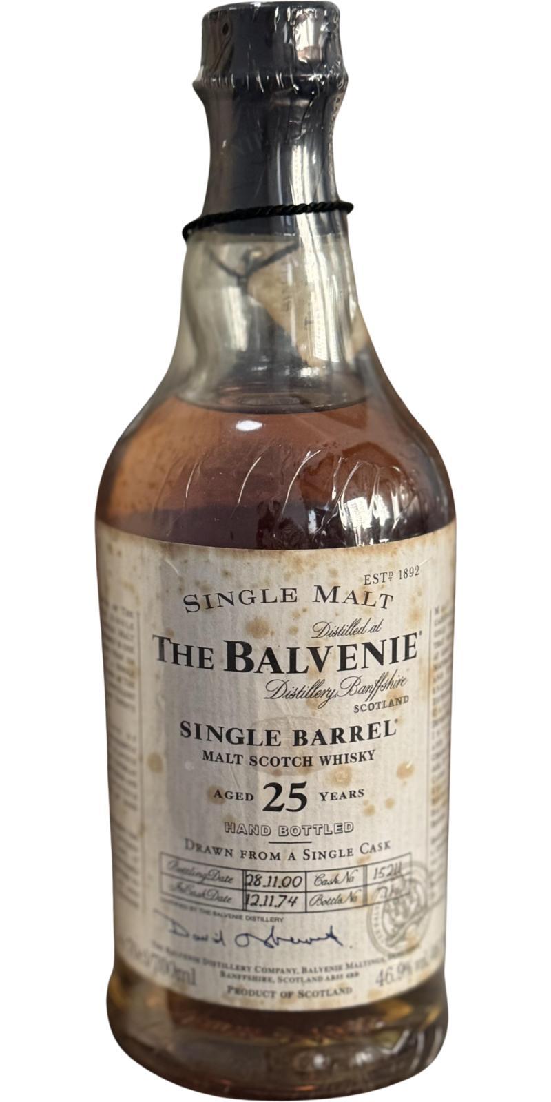 Balvenie 25-year-old Single Barrel