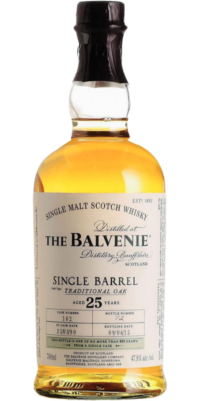 Balvenie 25-year-old Single Barrel - Traditional Oak