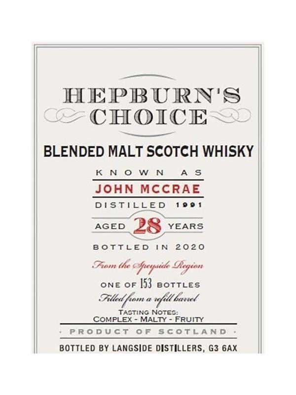 John McCrae 1991 LsD Hepburn's Choice