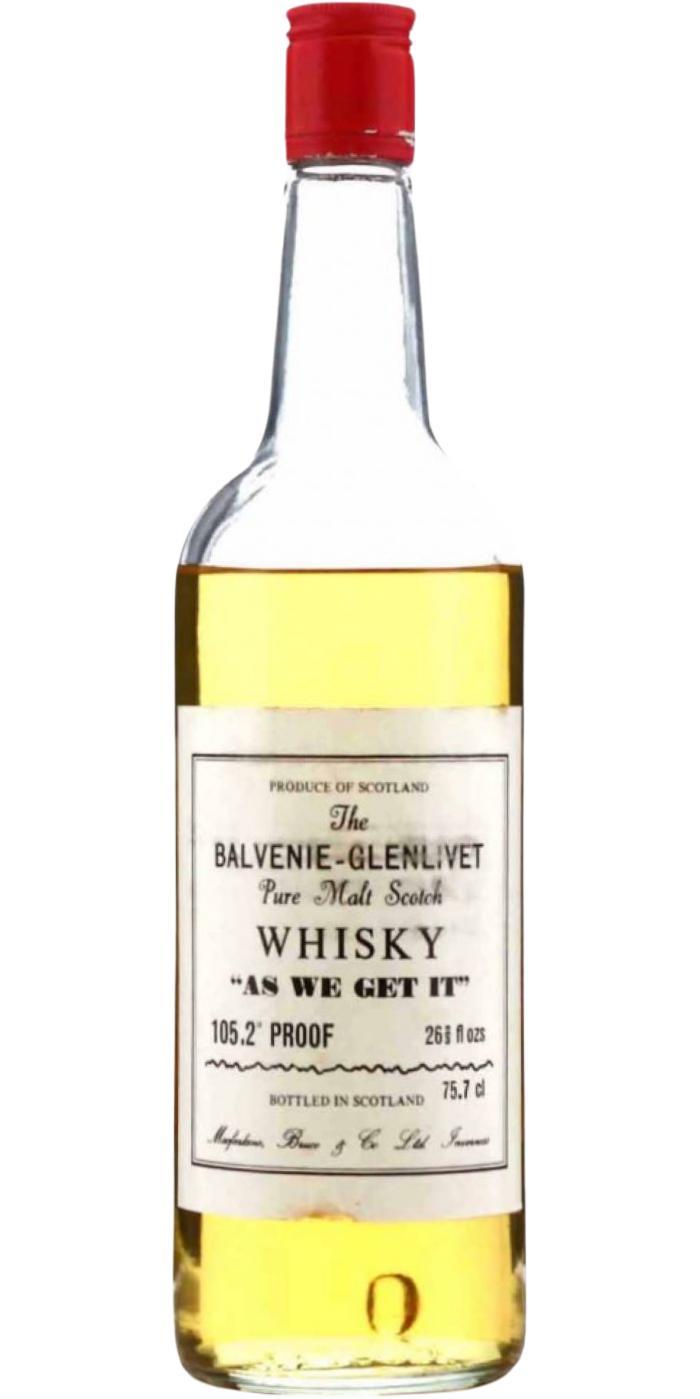 Balvenie As We Get It McfB Pure Malt Scotch Whisky