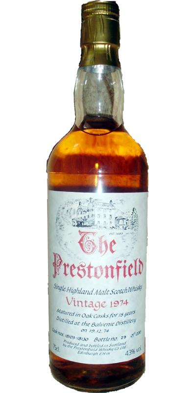 Balvenie 1974 SV The Prestonfield