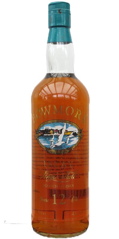 Bowmore 12-year-old Glass Printed Label - Blue Cap