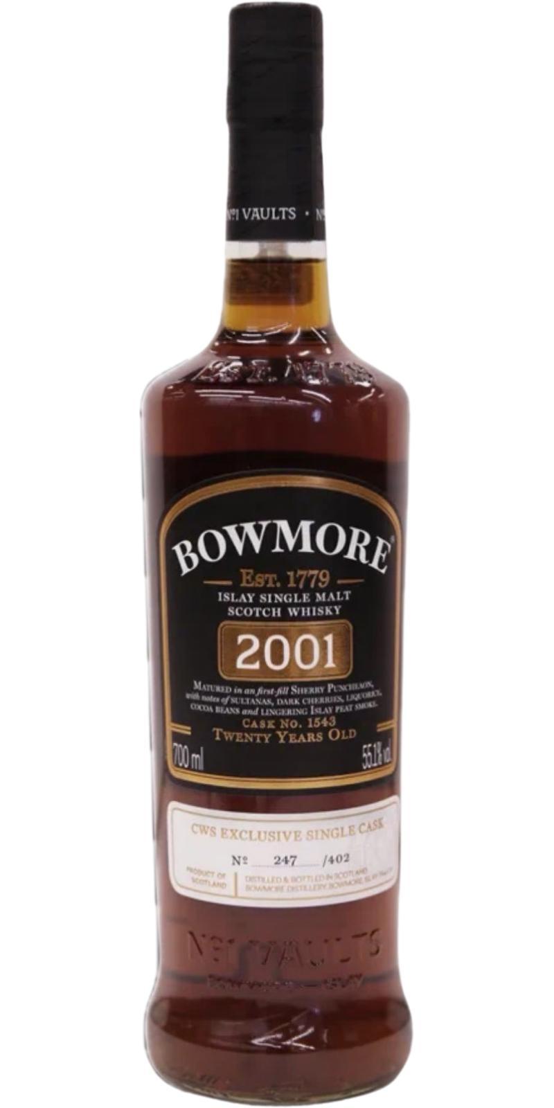 Bowmore 2001 CWS Exclusive Single Cask