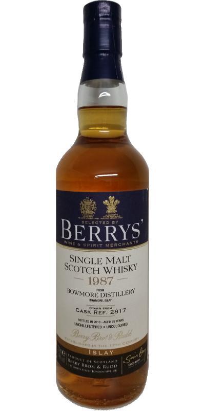 Bowmore 1987 BR Berrys'